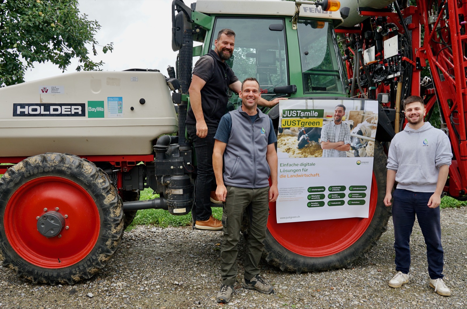 JUSTgreen Team vor Ort